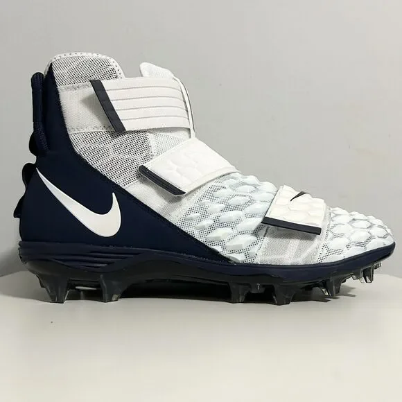 Nike Force Savage Elite 2 “White College Navy” Men’s Size 13.5-14 Football Cleat